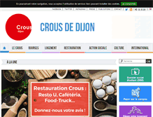 Tablet Screenshot of crous-dijon.fr